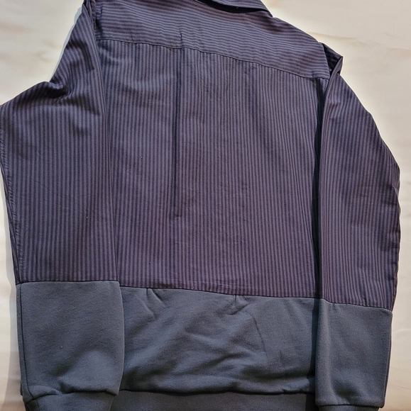 Diamond Large Navy Blue Streetwear Dress Shirt - Picture 5 of 5